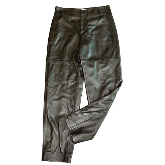 St. John Soft Black Leather Made in Italy NWT Size 8 - Picture 3 of 11